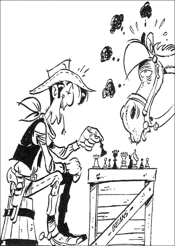 Plansa de colorat cu Lucky Luke 5 45